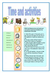 Time and activities