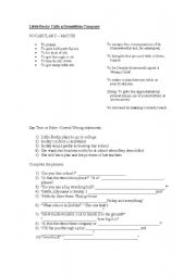 English Worksheet: Little Becky calls a demolition company