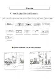 English worksheet: Prepositions