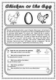 CHICKEN OR THE EGG (2 PAGES)