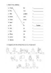 English Worksheet: matching jobs