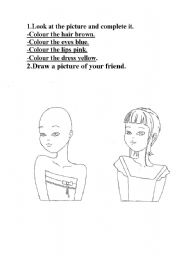 English worksheet: Parts of the body