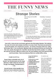 English Worksheet: 2 Funny news issue 