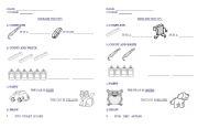 English Worksheet: SCHOOL-THINGS AND COLOURS REVIEW