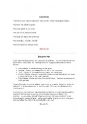 English Worksheet: Classroom rules