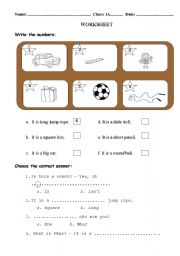 English worksheet: adjective 