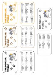 IRREGULAR VERBS CARDS