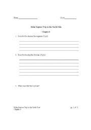 English Worksheet: The Polar Express Trip to the North Pole 