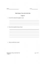 English worksheet: The Polar Express Trip to the North Pole 