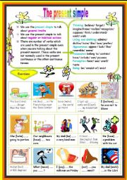 English Worksheet: the present simple