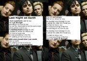 Last Night on Earth by Green Day LYRICS