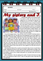 MY SISTERS AND I! ( 2 PAGES)