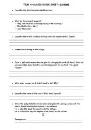 English Worksheet: Gandhi in the train an all the Indians waiting for him on the plateform