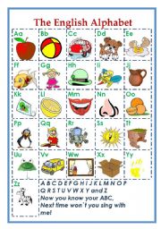 English Worksheet: The English Alphabet