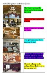 English Worksheet: the rooms in the house