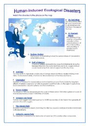 English Worksheet: How Man Changed the Earth...(with answers)