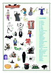 English Worksheet: HALLOWEEN