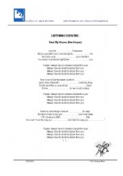 English worksheet: Using music in the classroom