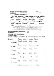 English Worksheet: pronunciation game