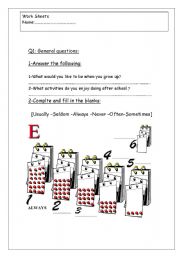 English worksheet: wonderful worksheet 