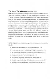 English Worksheet: TRUE/FALSE