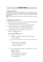 English worksheet: passive voice