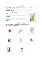 laboratory work, laboratory rules -writing