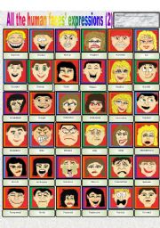 All the human faces´  expressions (part 2)