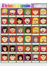 All the human faces  expressions (part 2)