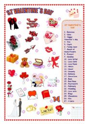 English Worksheet: ST VALENTINES DAY