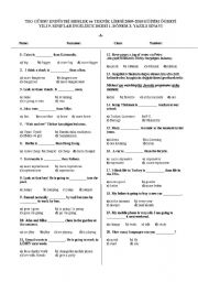English Worksheet: high school exam first term 3rd exam