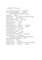 English Worksheet: Prepositions of time