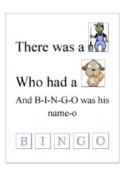 English worksheet: B I N G O