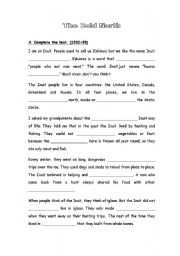 English worksheet: The Inuit