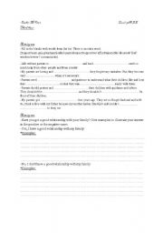 English worksheet: Wh questions