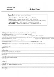 English Worksheet: The future tense