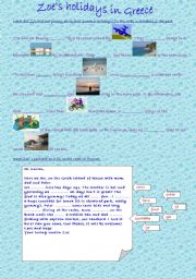 English Worksheet: past greek holidays