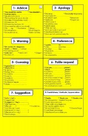 English Worksheet: english functions