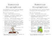 Humorous Biographies