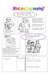 English Worksheet: clothes