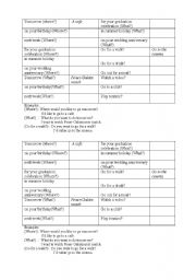 English worksheet: present simple conversation spare time activities