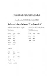 English worksheet: VERB 3 GROUP- IRREGULAR VERBS
