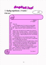 English Worksheet: English Test