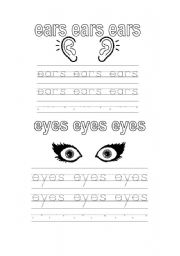English worksheet: eyes