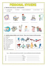 English Worksheet: hygiene