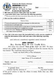 English Worksheet: Bill Gates - Reported Speech  (Author-Bouabdellah)