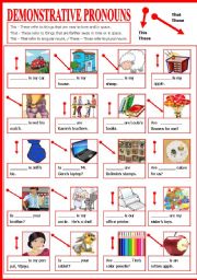 English Worksheet: Demonstrative Pronouns 