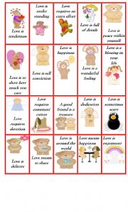 English Worksheet: Stickers for Valentines Day  Conversation activity