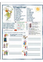 English Worksheet: Weather