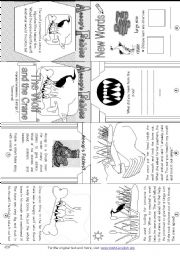 English Worksheet: Aesops Fables: The Wolf and the Crane [Mini-book]